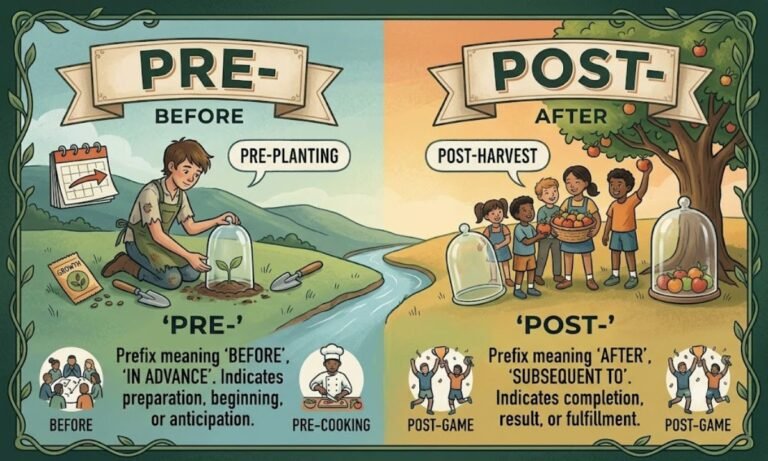 Pre and Post Meaning
