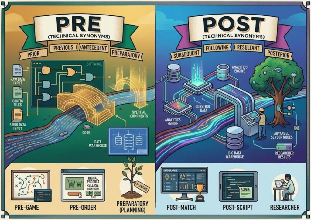 Pre and Post Synonyms (Technical Context)