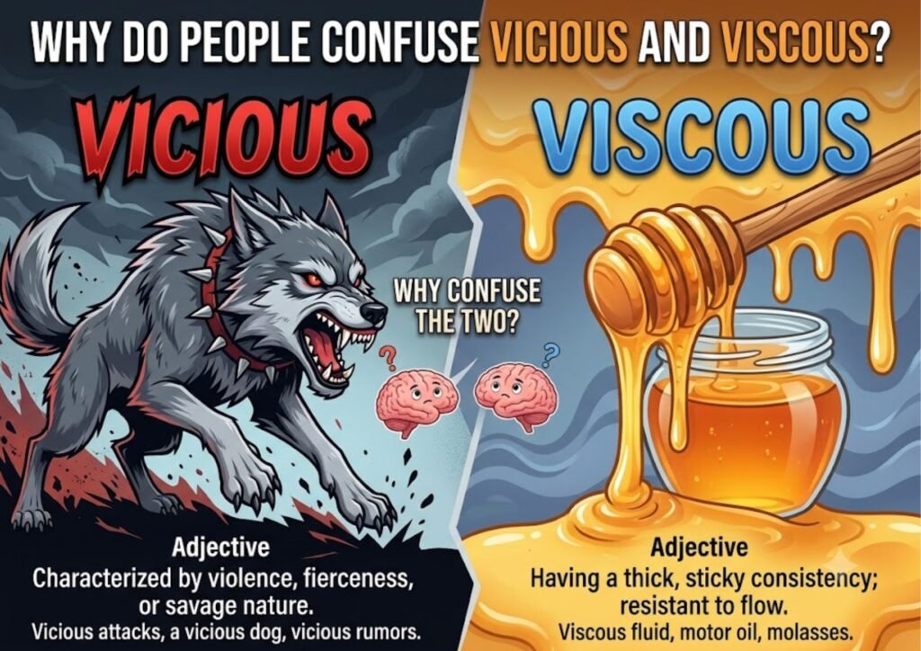 Why Do People Confuse Vicious and Viscous?