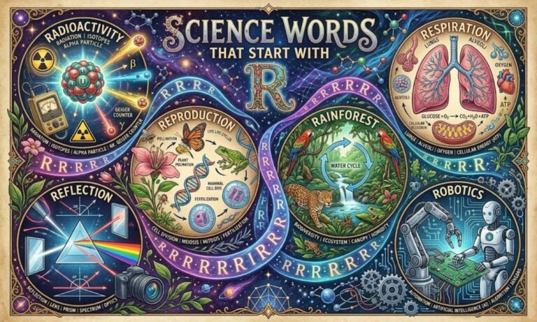science words that start with r