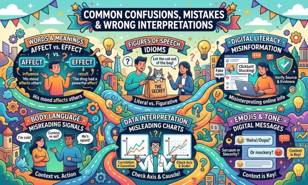 Common Confusions, Mistakes & Wrong Interpretations