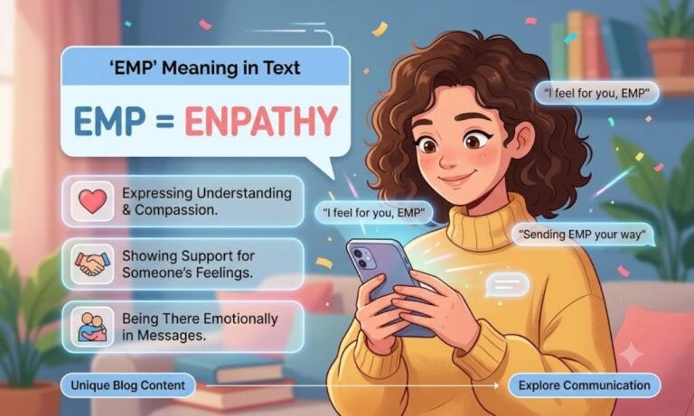 EMP Meaning in Text from a Girl
