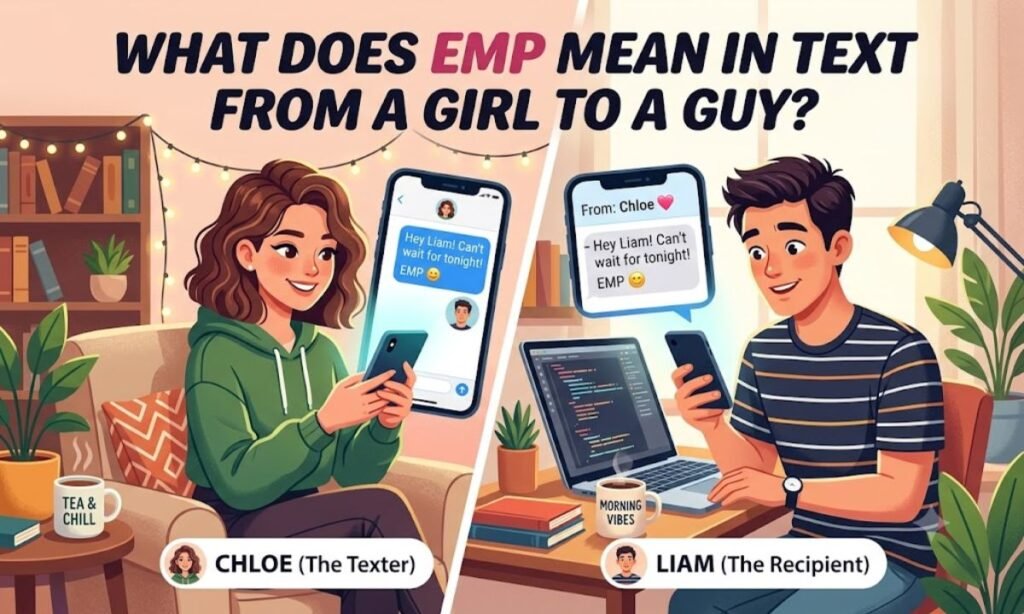 EMP Meaning in Text from a Girl to a Guy