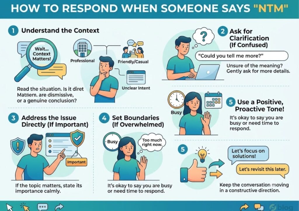 How to Respond When Someone Says NTM?