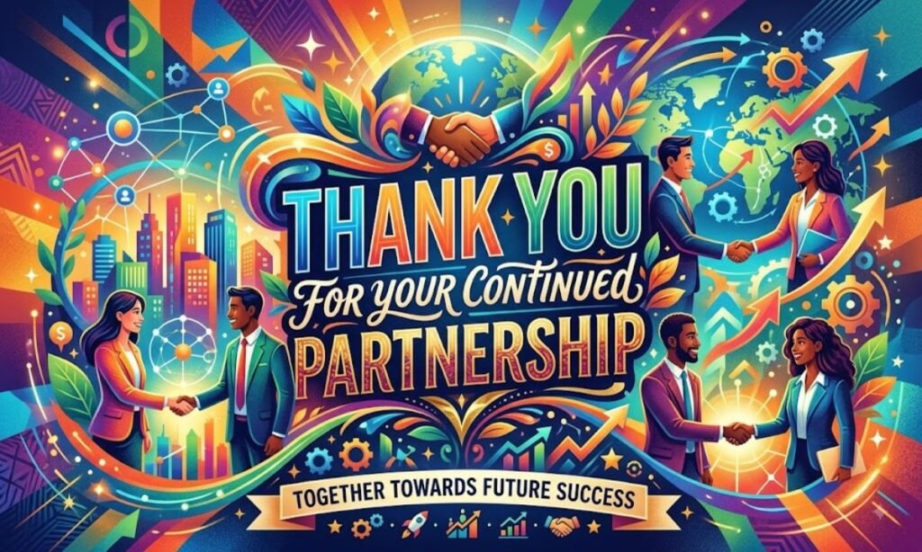 Thank You for Your Continued Partnership
