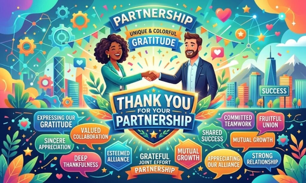 Thank You for Your Partnership Synonyms