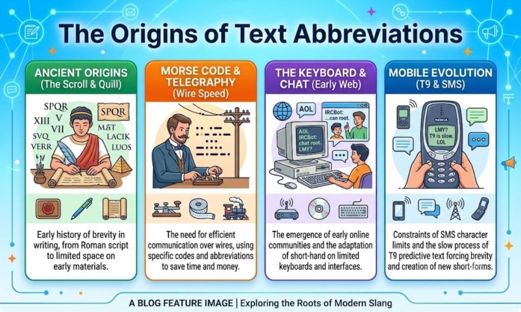 The Origins of Text Abbreviations Like LMY